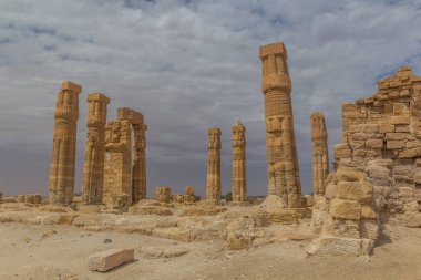 Eski tapınağın kalıntıları Soleb, Sudan