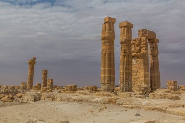 Eski tapınağın kalıntıları Soleb, Sudan