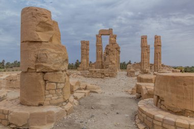 Eski tapınağın kalıntıları Soleb, Sudan