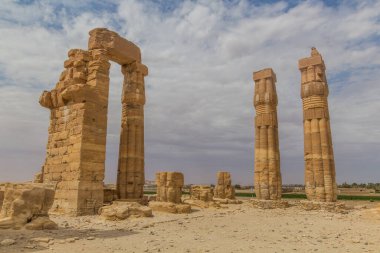 Eski tapınağın kalıntıları Soleb, Sudan