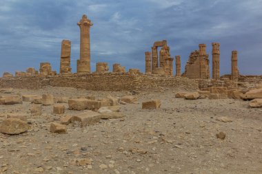 Eski tapınağın kalıntıları Soleb, Sudan