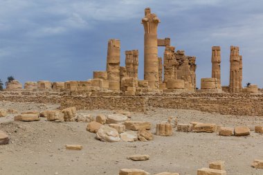 Eski tapınağın kalıntıları Soleb, Sudan