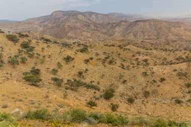 Etiyopya 'nın uzak bölgelerinden Hilly peyzajı.