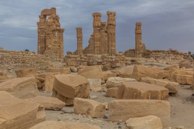 Eski tapınağın kalıntıları Soleb, Sudan