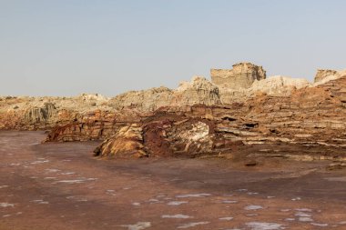 Tuz kanyonu oluşumları, Danakil depresyonu, Etiyopya