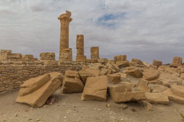 Eski tapınağın kalıntıları Soleb, Sudan