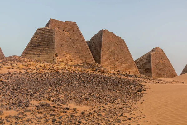 Vista Las Pirámides Meroe Sudán —  Fotos de Stock