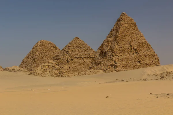 Pyramides Nuri Dans Désert Près Karima Soudan — Photo