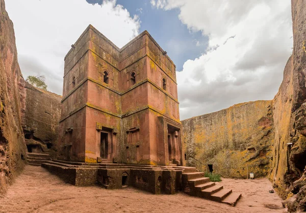 聖ゲオルギオス ベット ギヨリス エチオピアのラリベラにある岩窟教会 — ストック写真