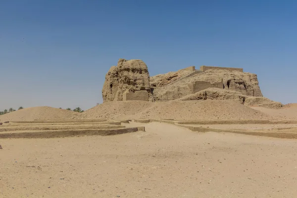 Western Deffufa Adobe Temple Ruins Ancient City Kerma Sudan — Stock Photo, Image