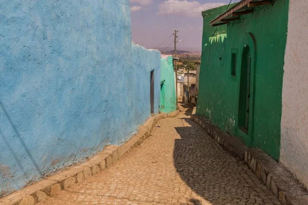 Στενό Δρομάκι Στην Παλιά Πόλη Στο Χαράρ Αιθιοπία — Φωτογραφία Αρχείου