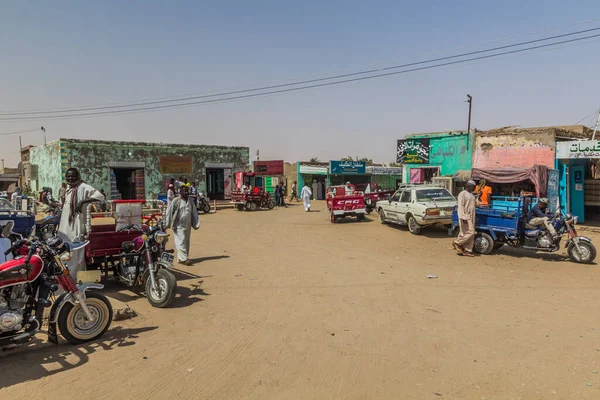 Abri Sudan Fevereiro 2019 Vista Uma Rua Abri Sudão — Fotografia de Stock