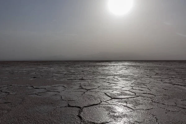 埃塞俄比亚达纳基勒凹陷盐滩 — 图库照片