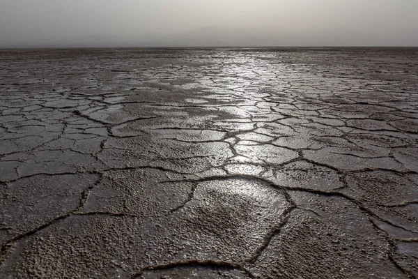 Plaines Salées Dans Dépression Danakil Ethiopie — Photo