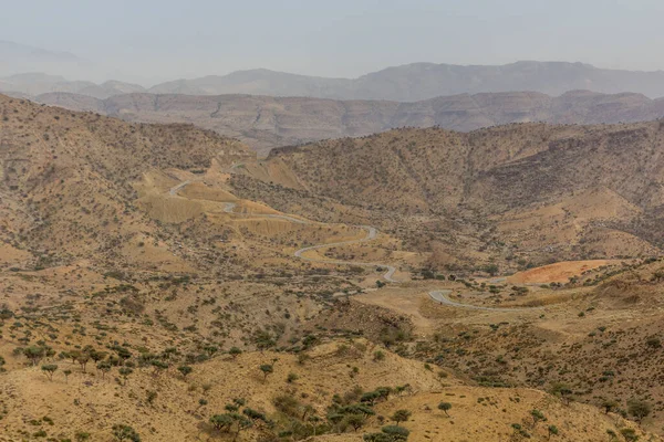 Hilly Landscpae Afar Region Ethiopia — Stock Photo, Image