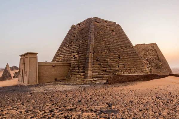 View Meroe Pyramids Sudan — Stock Photo, Image