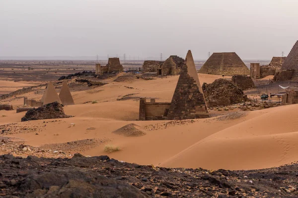 Pirámides Meroe Sudán — Foto de Stock