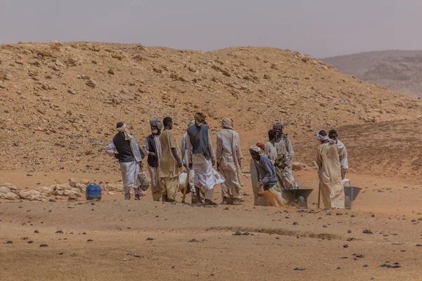 Etat River Nile Soudan Mars 2019 Travailleurs Aux Fouilles Musawwarat — Photo