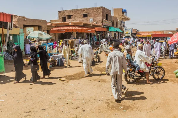 Shendi Sudan 2019年3月6日 スーダン シェンディの路上の人々 — ストック写真