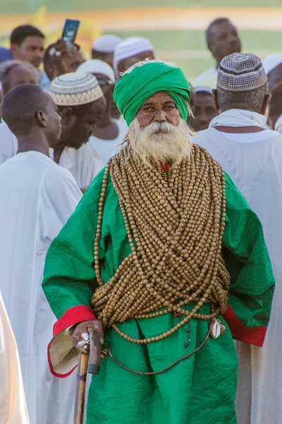 Omdurman Sudan Março 2019 Sufi Whirling Dervish Durante Uma Cerimônia — Fotografia de Stock