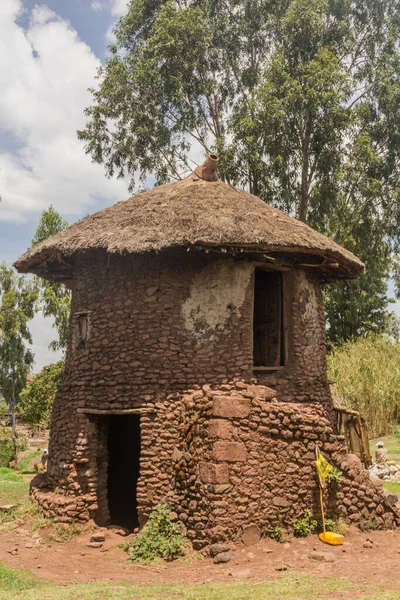 Tradizionale Casa Rotonda Lalibela Etiopia — Foto Stock