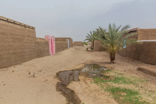 Villaggio Nubiano Isola Sabbiosa Nel Fiume Nilo Vicino Abri Sudan — Foto Stock