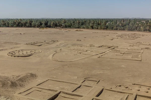 Eski şehrin kalıntıları Kerma, Sudan