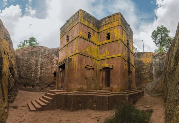 Церковь Святого Георгия Bet Giyorgis Лалибела Эфиопия — стоковое фото