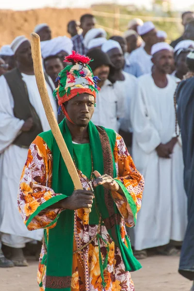 Omdurman Sudán Marzo 2019 Derviches Sufíes Giratorios Durante Una Ceremonia —  Fotos de Stock