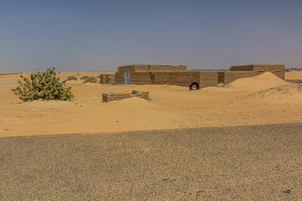 Tradycyjny Dom Nubijski Sudanie — Zdjęcie stockowe