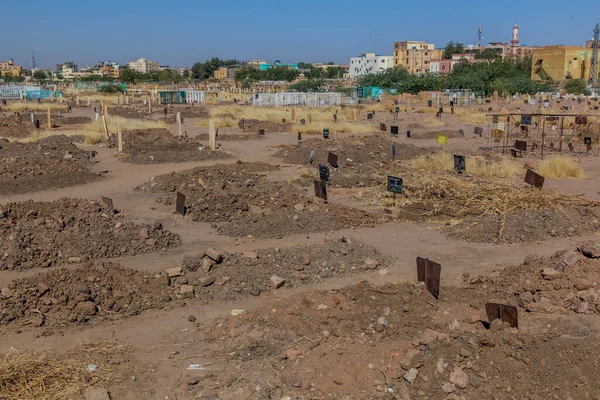 Khartoum Sudán Marzo 2019 Vista Del Cementerio Farouq Jartum Capital —  Fotos de Stock