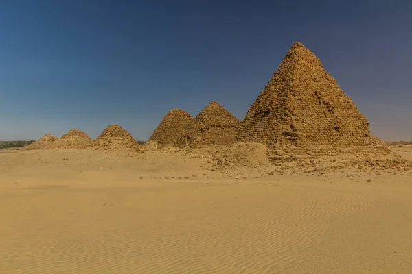 Utsikt Över Niru Pyramider Nära Karima Sudan — Stockfoto