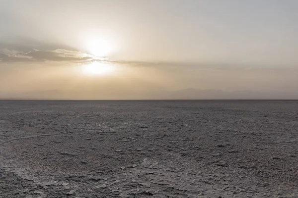 埃塞俄比亚达纳基勒凹陷盐滩的夜晚 — 图库照片