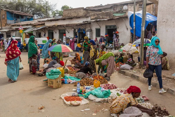 Harar Etiopie Dubna 2019 Pouliční Trh Starém Městě Harar Etiopie — Stock fotografie