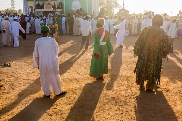 Omdurman Sudan Marca 2019 Sufi Whirling Dervishes Podczas Ceremonii Religijnej — Zdjęcie stockowe