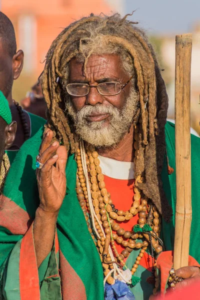 Omdurman Sudan Marca 2019 Sufi Dervish Podczas Ceremonii Cmentarzu Hamed — Zdjęcie stockowe