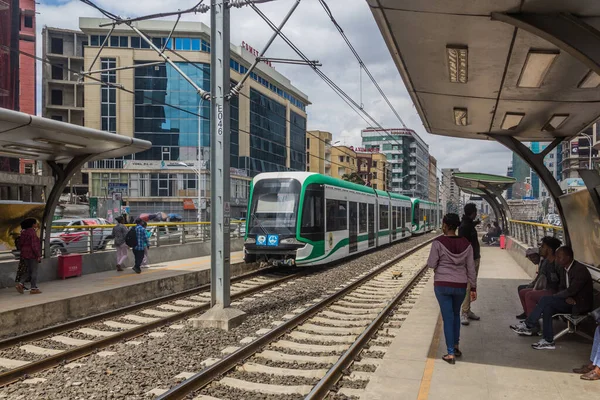 Addis Ababa Etiopía Abril 2019 Vista Estación Lem Hotel Del — Foto de Stock