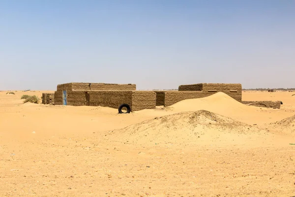 Традиционный Нубийский Дом Судане — стоковое фото