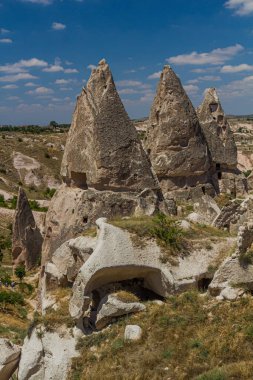 Peri bacaları kaya oluşumları Kapadokya, Türkiye