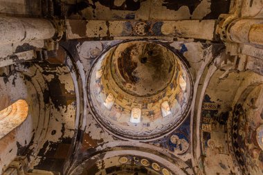 ANI, TURKEY - 18 Temmuz 2019: Antik Ani, Türkiye 'deki Aziz Gregory Kilisesi İçişleri