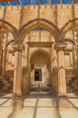 Dogubeyazit yakınlarındaki Ishak Paşa Sarayı 'ndaki Tören Salonu