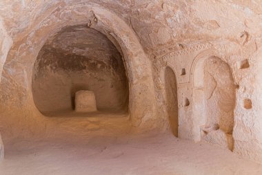 Zelve, Cappadocia, Türkiye 'deki Mağara Kilisesi
