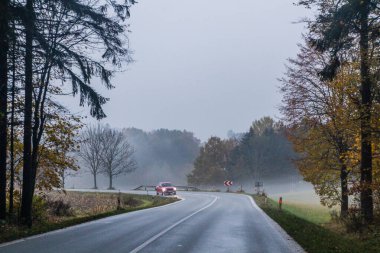 I11 yolunun sonbahar manzarası, Çek Cumhuriyeti