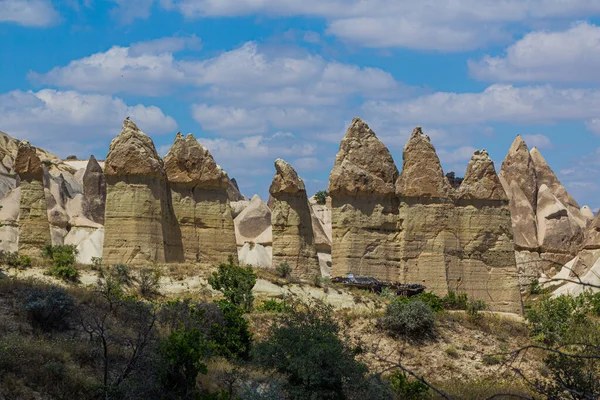 Cheminées Fées Formations Rocheuses Dans Vallée Amour Cappadoce Turquie — Photo