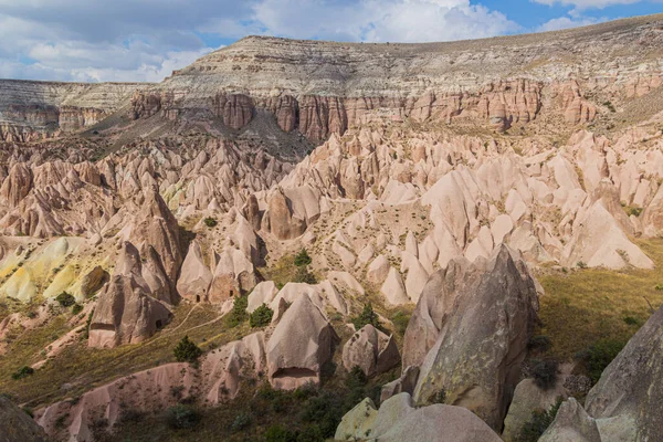 Veduta Delle Formazioni Rocciose Fata Camini Della Valle Rossa Cappadocia — Foto Stock