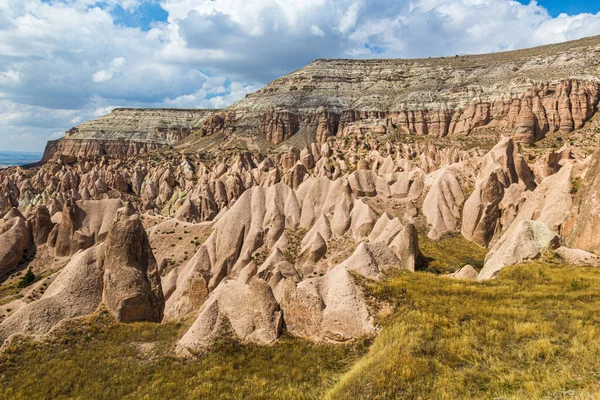 Veduta Delle Formazioni Rocciose Fata Camini Della Valle Rossa Cappadocia — Foto Stock