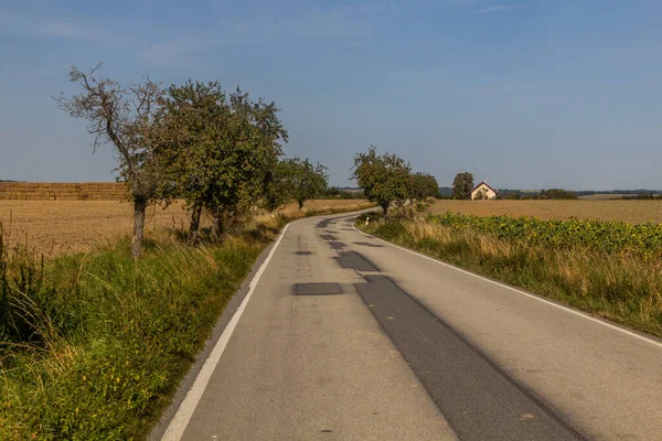 Çek Cumhuriyeti Tabor Yakınlarındaki Kırsal Yol — Stok fotoğraf