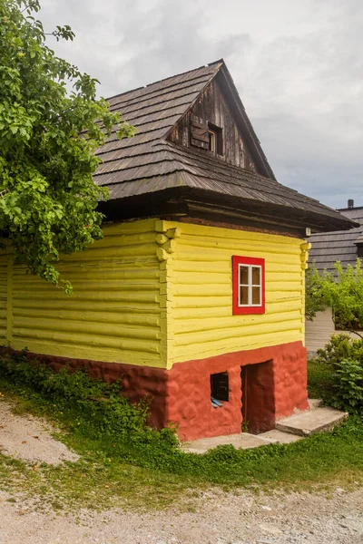 Gamla Hus Vlkolinec Byn Nizke Tatry Bergen Slovakien — Stockfoto