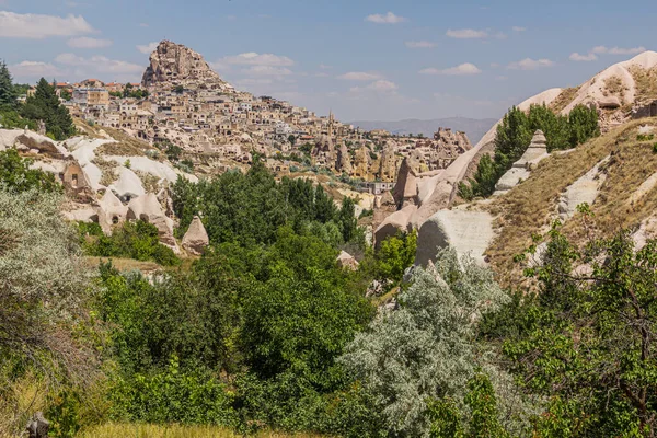 Vista Del Pueblo Uchisar Capadocia Turquía —  Fotos de Stock
