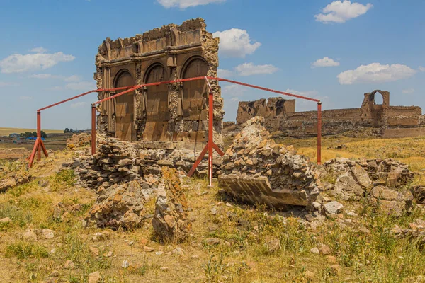 Грузинская Церковь Разваливается Древнем Городе Ани Турция — стоковое фото